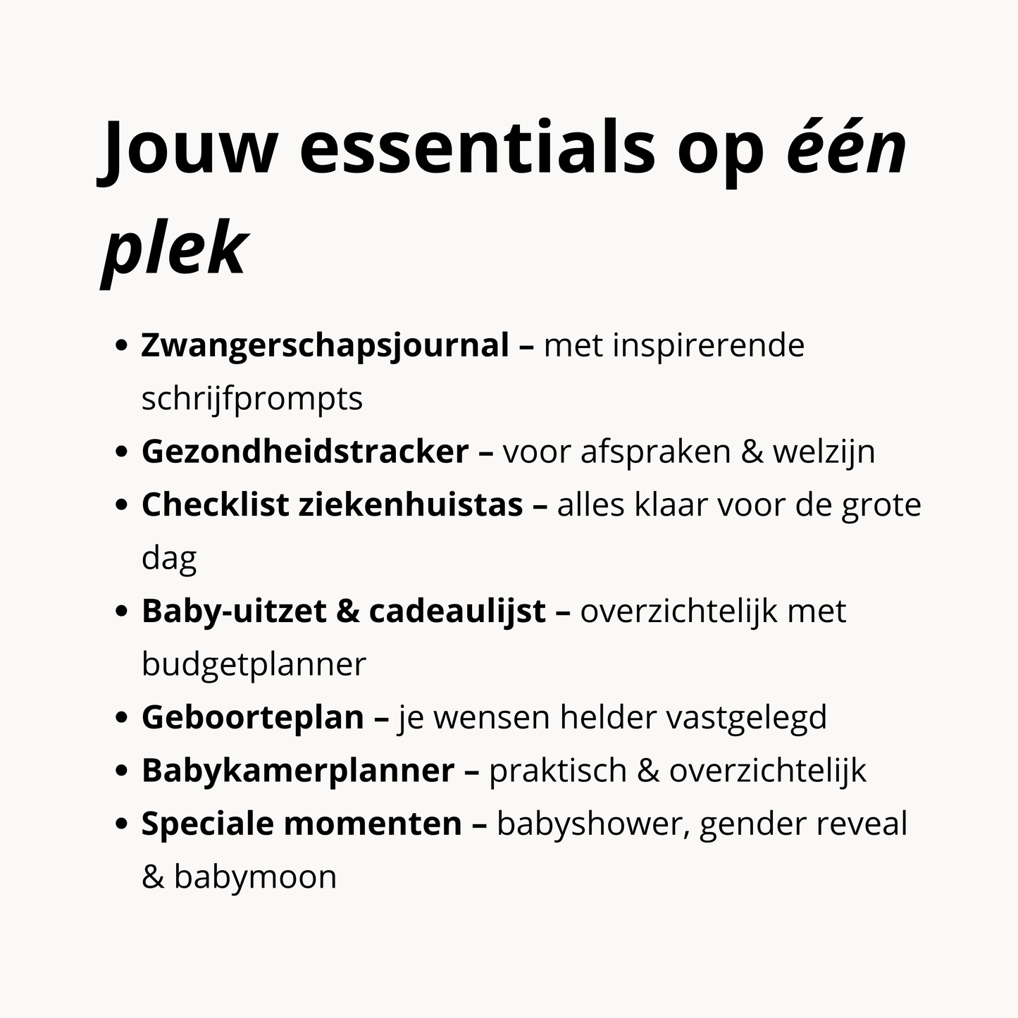 Zwangerschapsplanner Bundel