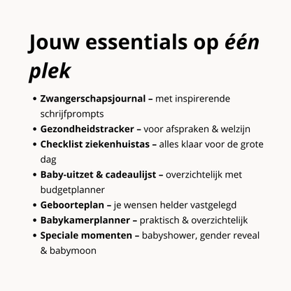 Zwangerschapsplanner Bundel
