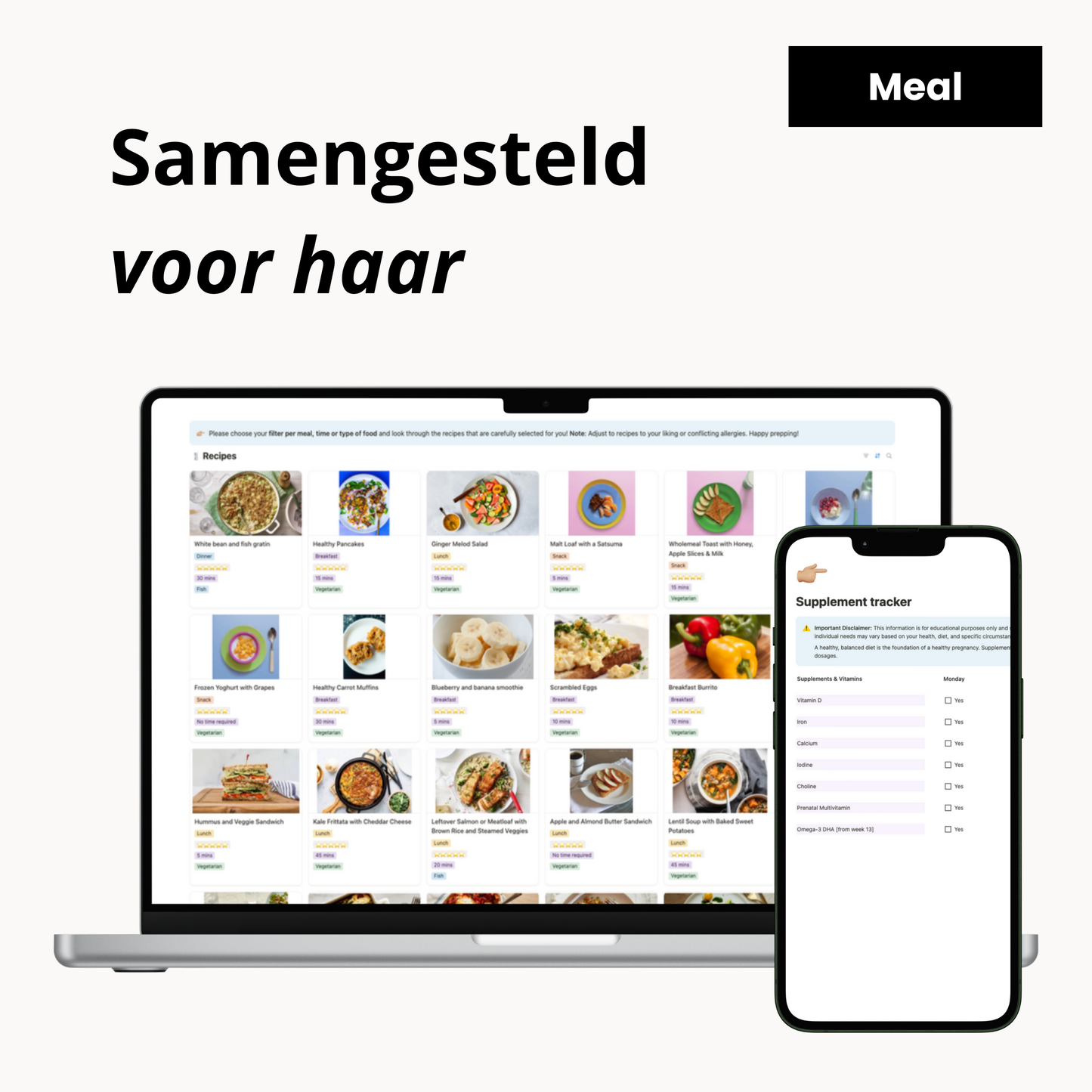 Digitale Zwangerschaps Meal Planner