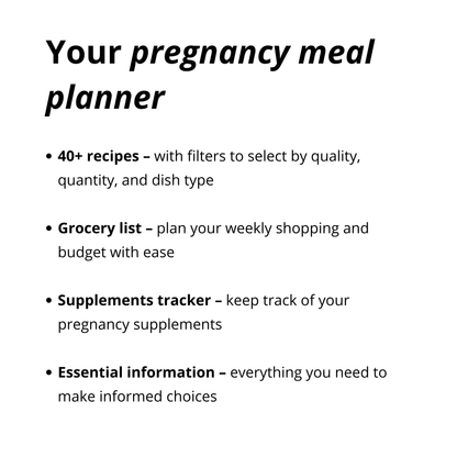 Digitale Zwangerschaps Meal Planner