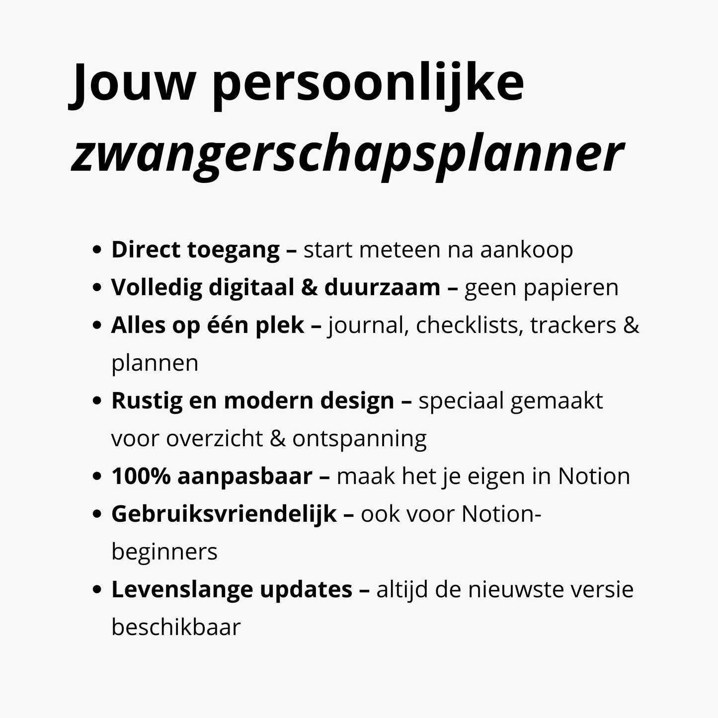 Zwangerschapsplanner Bundel