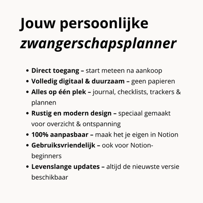 Zwangerschapsplanner Bundel