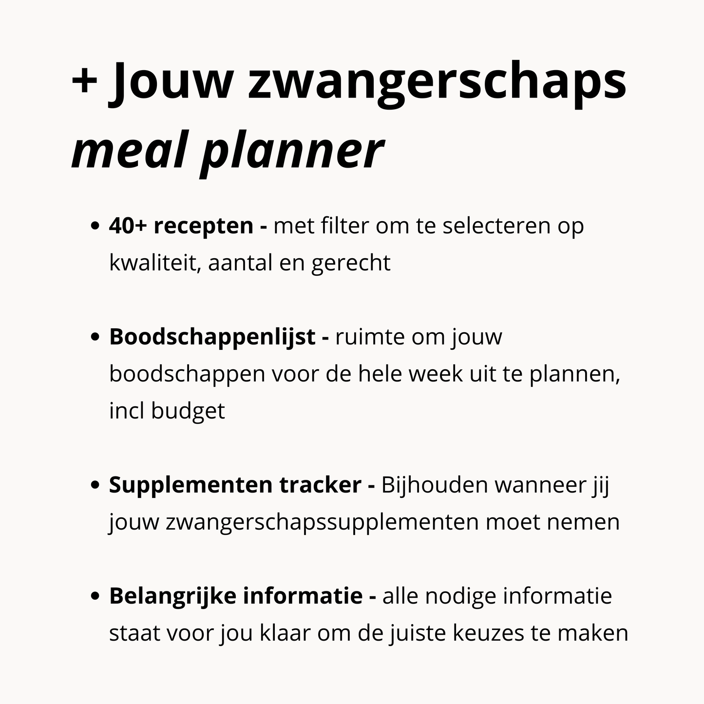 Zwangerschapsplanner Bundel