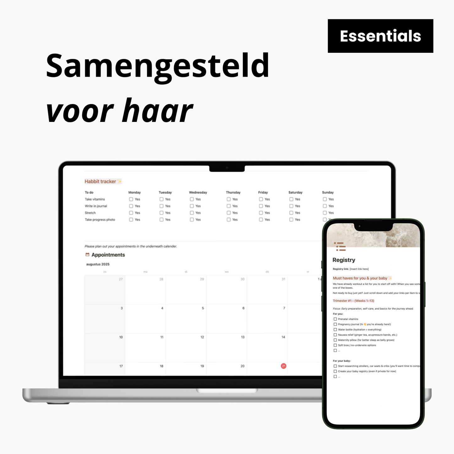 Digitale Zwangerschapsplanner