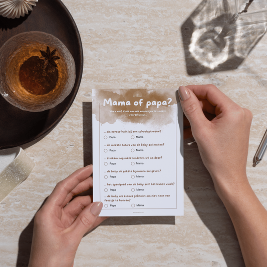 Babyshower Quiz: Mama of Papa?