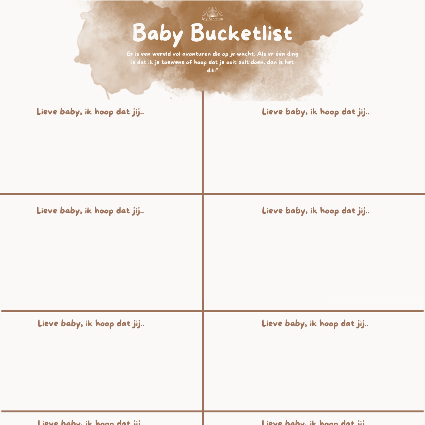 Baby Bucketlist