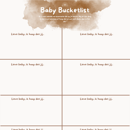 Baby Bucketlist