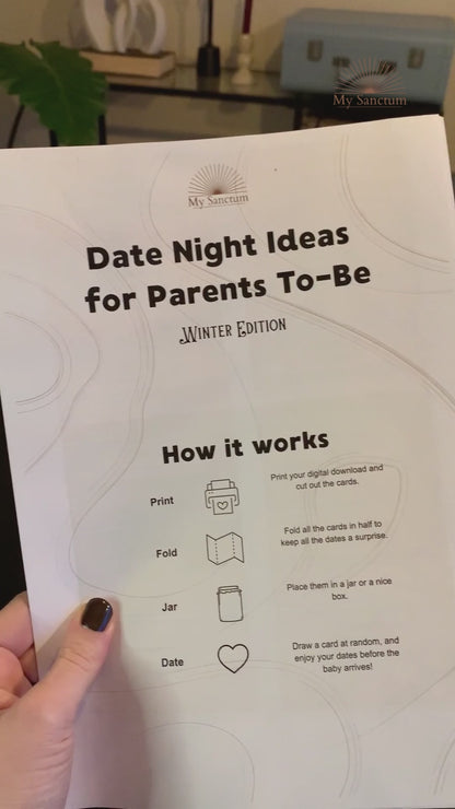 Pregnancy Date Night Cards